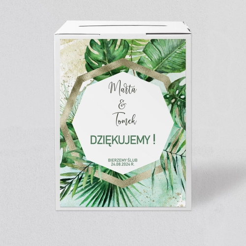 Pudełko na koperty i pieniądze Tropical Motyw 4
