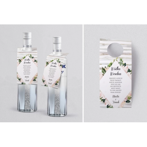 Zawieszka na alkohol oczko Akwarelka Motyw 1