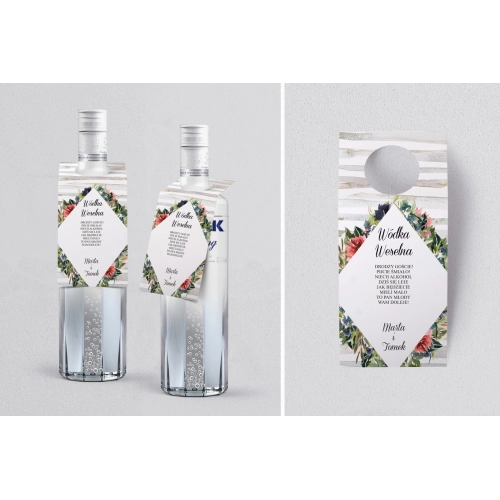 Zawieszka na alkohol oczko Akwarelka Motyw 3