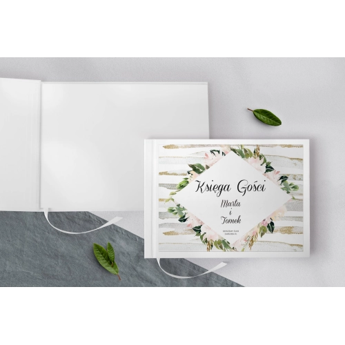 Księga Gości Weselnych Akwarelka Motyw 1
