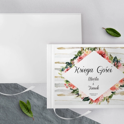 Księga Gości Weselnych Akwarelka Motyw 2