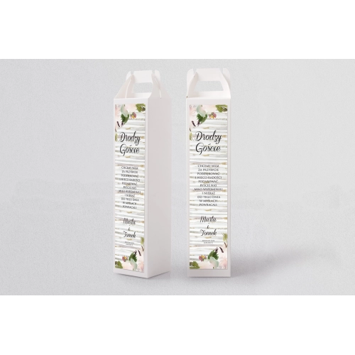 Pudełko na alkohol Akwarelka - Motyw 1