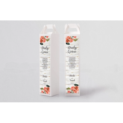 Pudełko na alkohol Akwarelka - Motyw 2