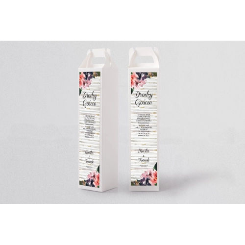 Pudełko na alkohol Akwarelka - Motyw 3