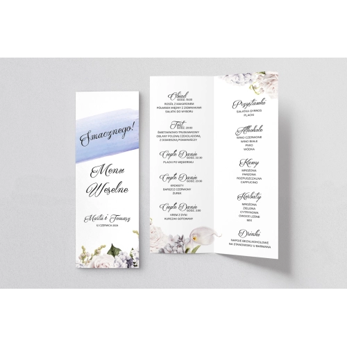 Menu Weselne Charlotte - Motyw 2