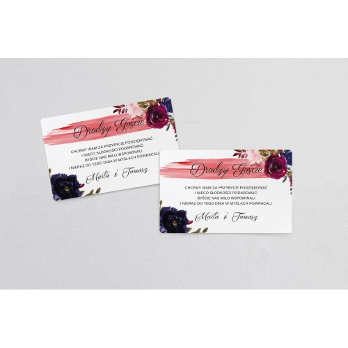 Naklejki na ciasto weselne Charlotte Motyw 3