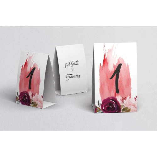 Numerki na stół Charlotte Motyw 3