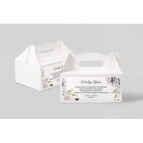 Pudełko na ciasto weselne Charlotte - Motyw 2