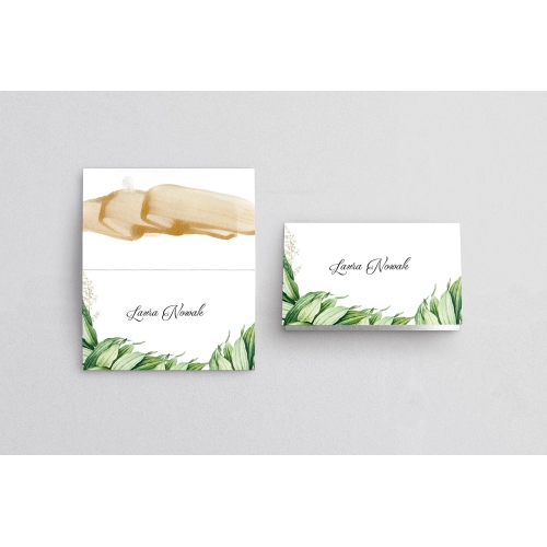 Winietki ślubne składane Charlotte - Motyw 1