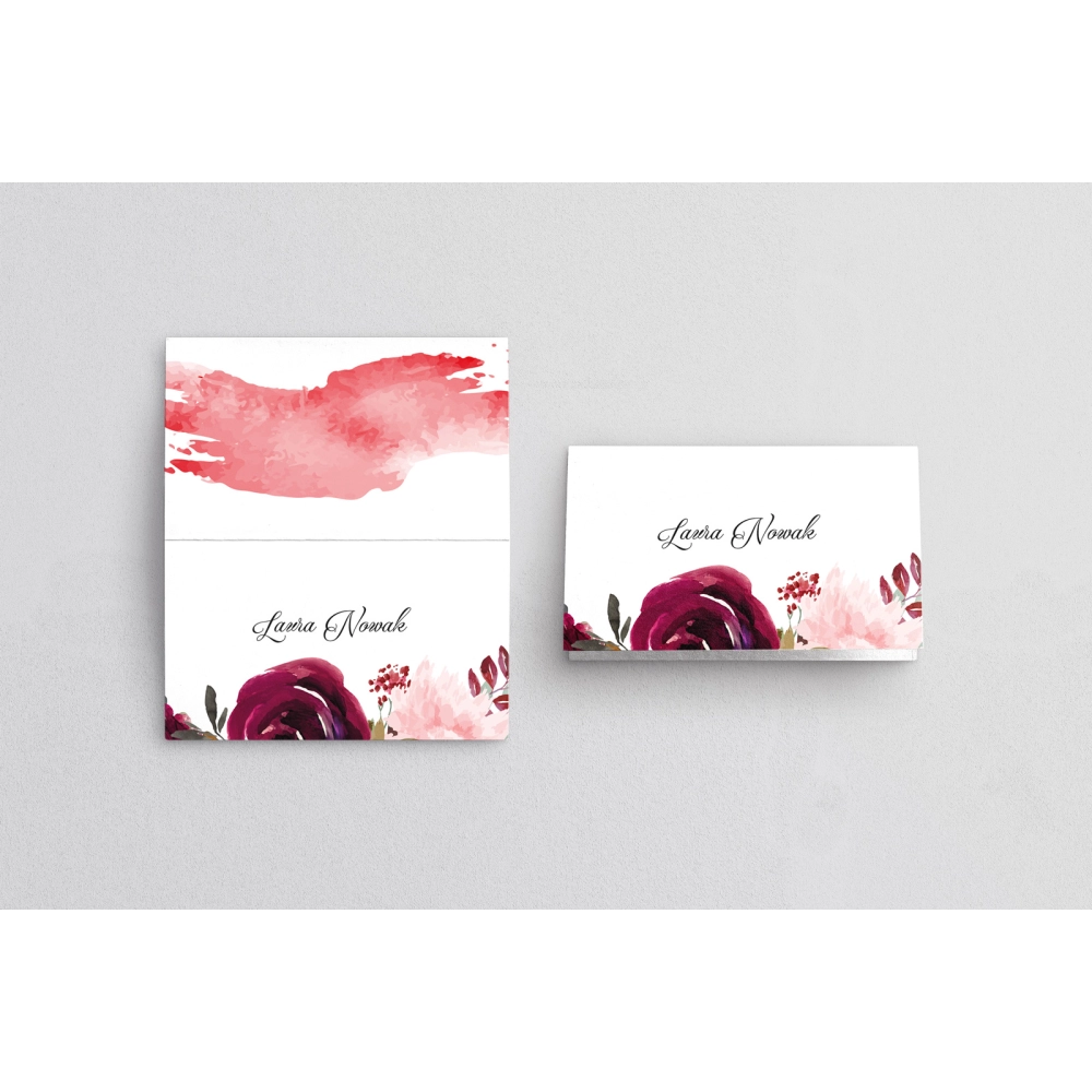 Winietki ślubne składane Charlotte - Motyw 3