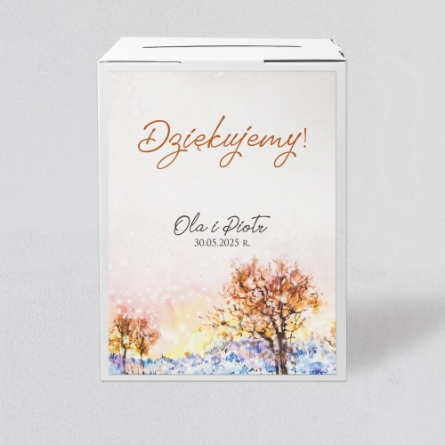Pudełko na koperty i pieniądze Gaja Motyw 5