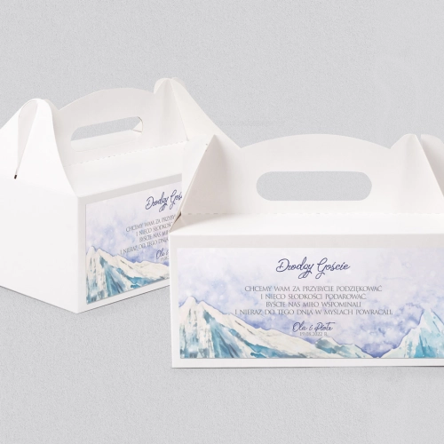 Pudełko na ciasto weselne Gaja - Motyw 6