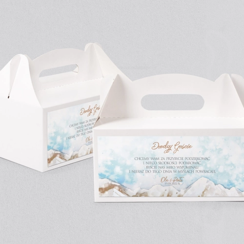 Pudełko na ciasto weselne Gaja - Motyw 7