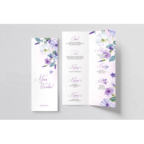 Menu Weselne About You - Motyw 2