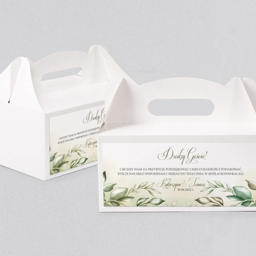 Pudełko na ciasto weselne About You - Motyw 1