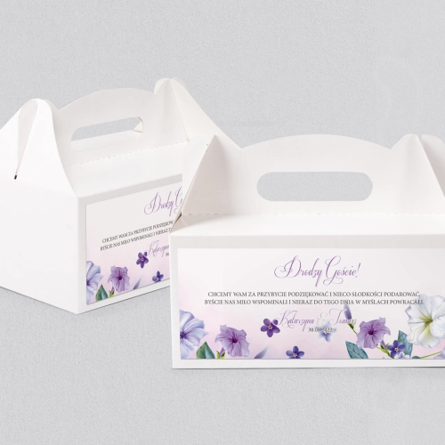 Pudełko na ciasto weselne About You - Motyw 2