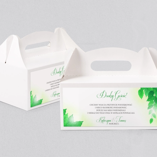 Pudełko na ciasto weselne About You - Motyw 3
