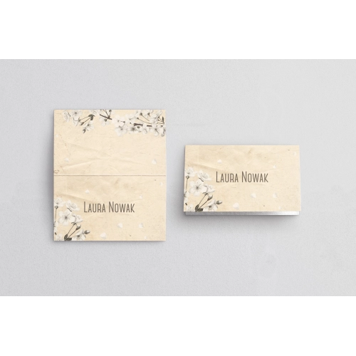 Winietki ślubne składane Old Fashion - Motyw 2