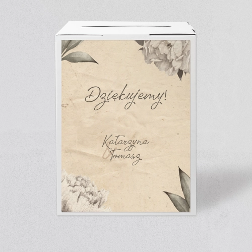 Pudełko na koperty i pieniądze Old Fashion Motyw 1