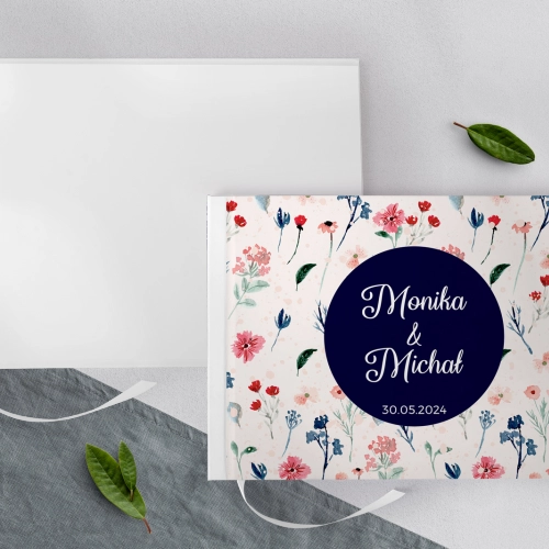 Księga Gości Weselnych Wildflowers Motyw 1