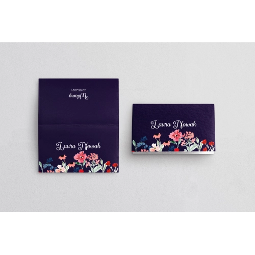 Winietki ślubne składane Wildflowes Motyw 1