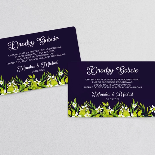 Naklejki na ciasto weselne Wildflowers Motyw 3