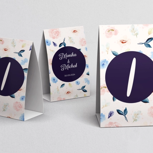 Numerki na stół Wildflowers Motyw 2