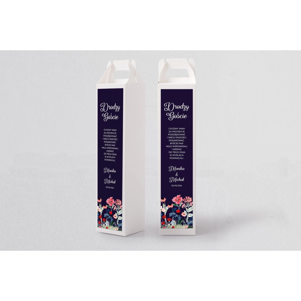 Pudełko na alkohol Wildflowers Motyw 1