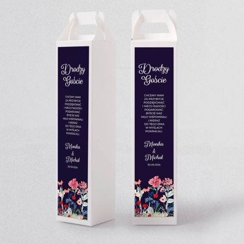 Pudełko na alkohol Wildflowers Motyw 1