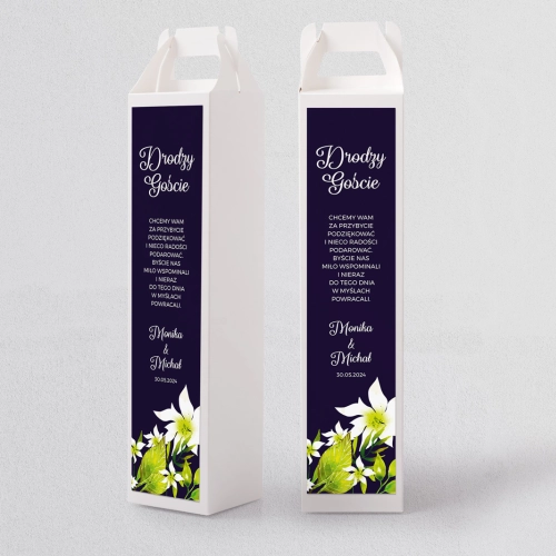 Pudełko na alkohol Wildflowers Motyw 3