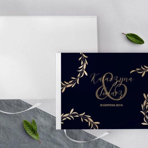 Księga Gości Weselnych Goldish Motyw 3