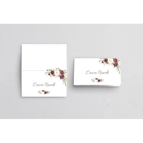 Winietki ślubne składane PasteLove - Motyw 3