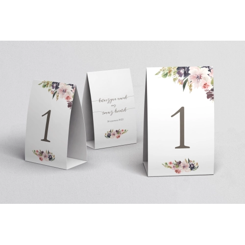 Numerki na stół PasteLove Motyw 4