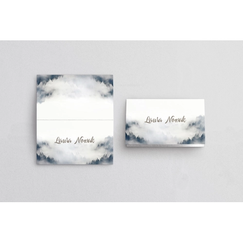 Winietki ślubne składane Forest - Motyw 5