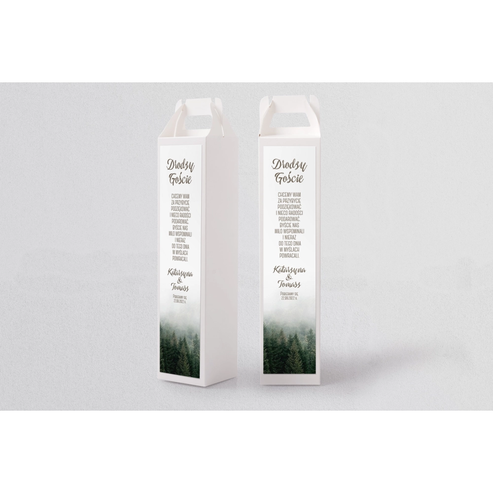 Pudełko na alkohol Forest - Motyw 2