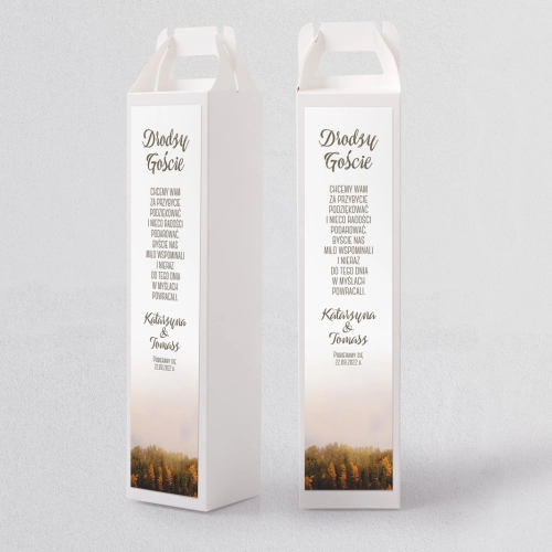 Pudełko na alkohol Forest - Motyw 3