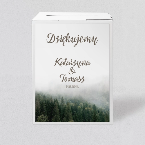 Pudełko na koperty i pieniądze Forest - Motyw 2