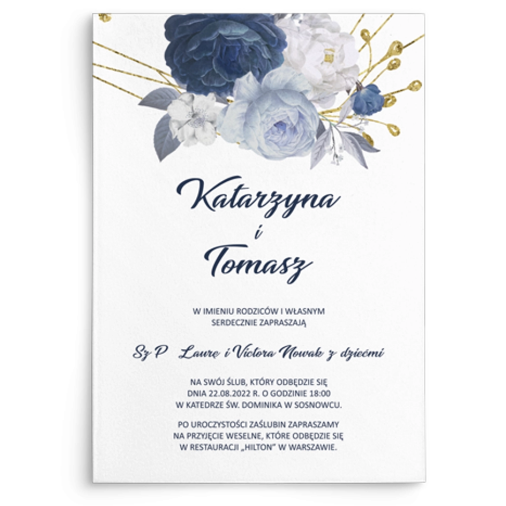 Zaproszenia ślubne Modena - Motyw 2