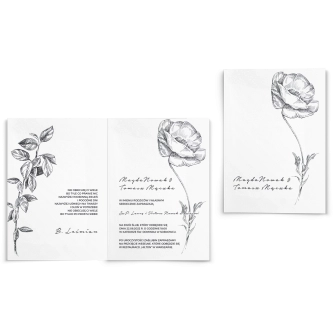 Zaproszenia ślubne Elia - Składane Motyw 1
