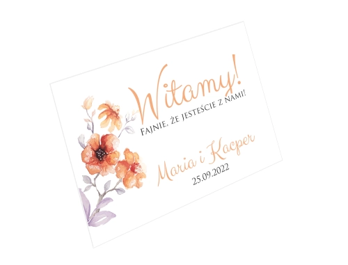 Tablica Powitalna - Sweet Love Motyw 6