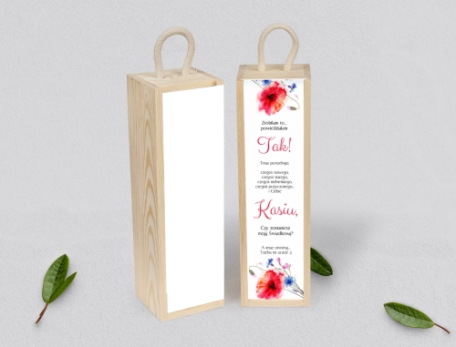 Prośba o Świadkowanie - SNW Akryl naturalna Sweet Love Motyw 2