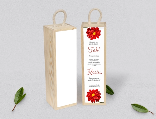 Prośba o Świadkowanie - SNW Akryl naturalna Sweet Love Motyw 5