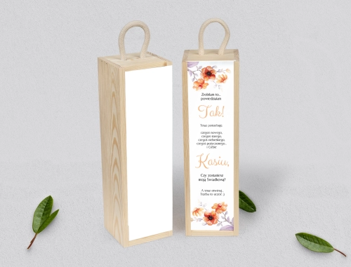 Prośba o Świadkowanie - SNW Akryl naturalna Sweet Love Motyw 6