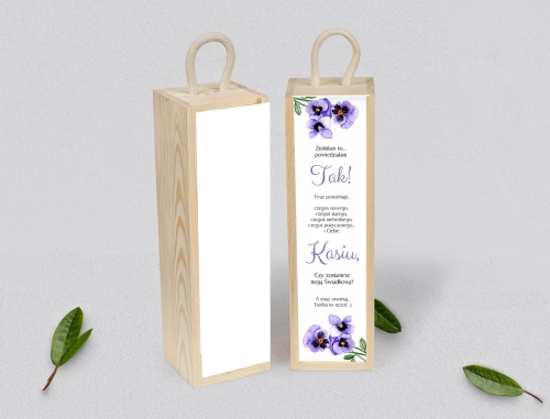 Prośba o Świadkowanie - SNW Akryl naturalna Sweet Love Motyw 3
