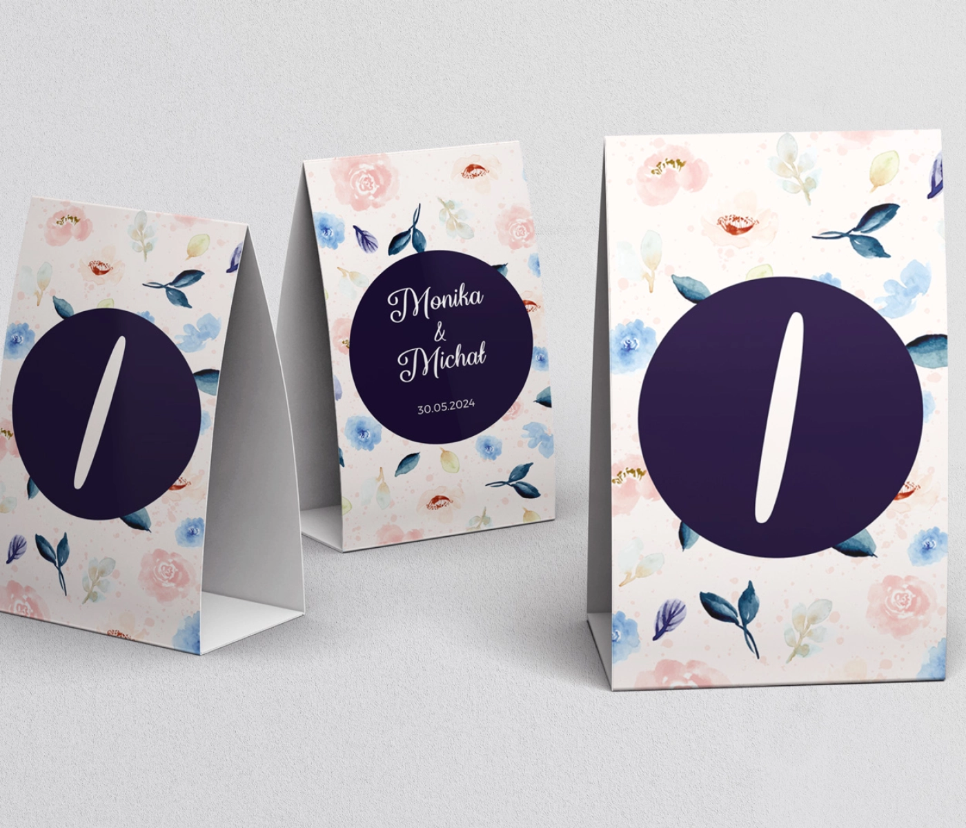 Numerki na stół Wildflowers Motyw 2