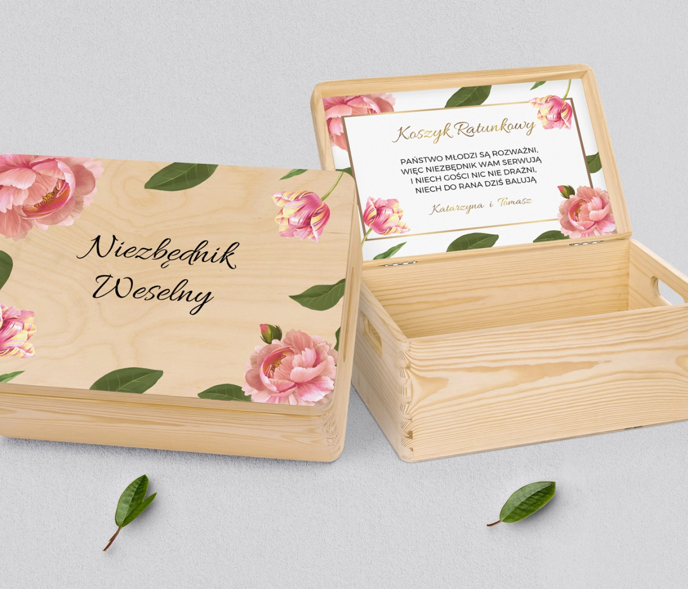 Koszyczek ratunkowy weselny naturalny - Dream Motyw 6