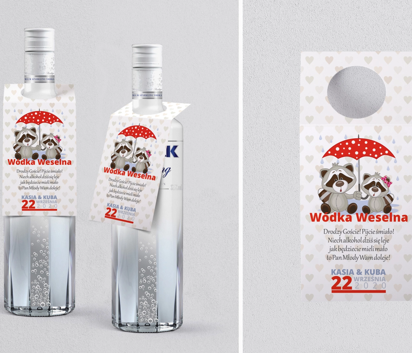 Zawieszka na alkohol oczko Uroczy Deszcz Motyw 18