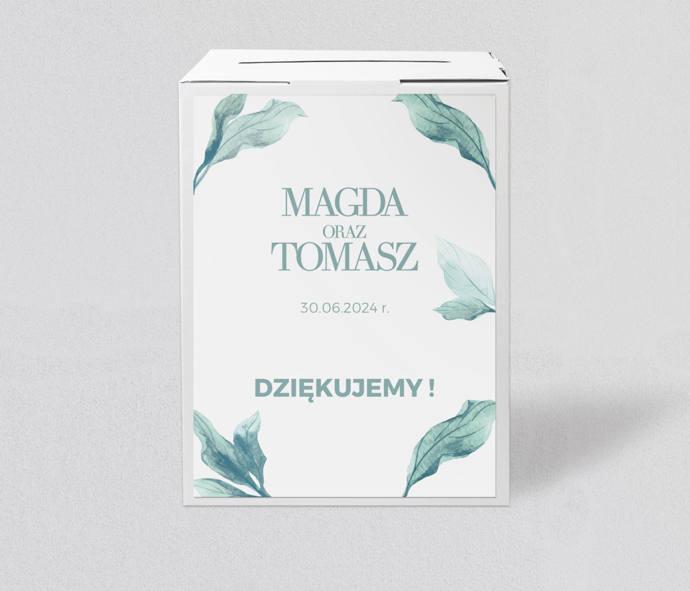 Pudełko na koperty i pieniądze Eukaliptus Motyw 3