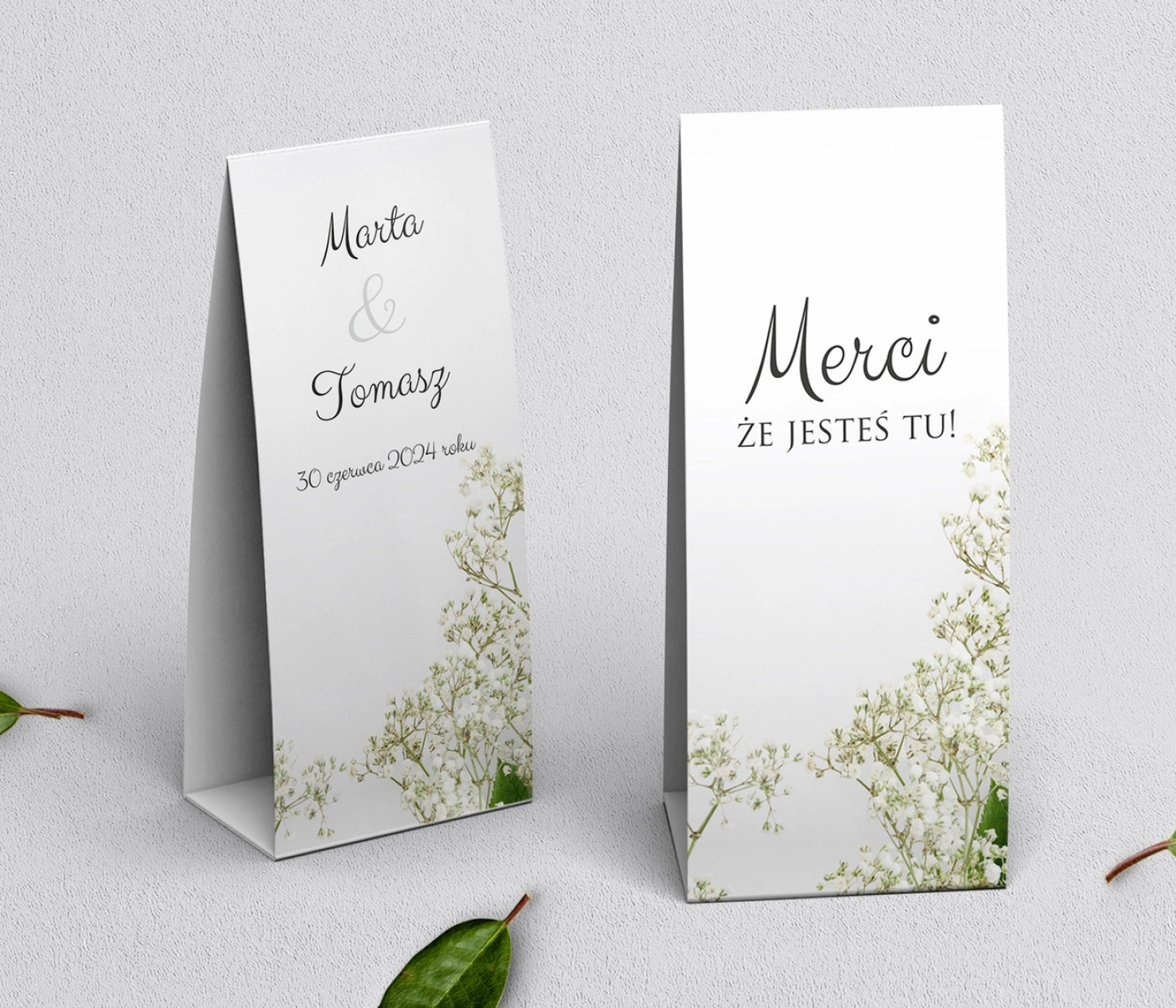 Podziękowanie Merci - Pudełeczko Soft Motyw 7