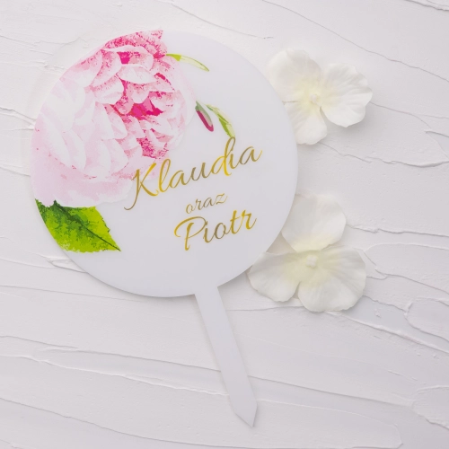 Topper na tort weselny - Dream Motyw 2